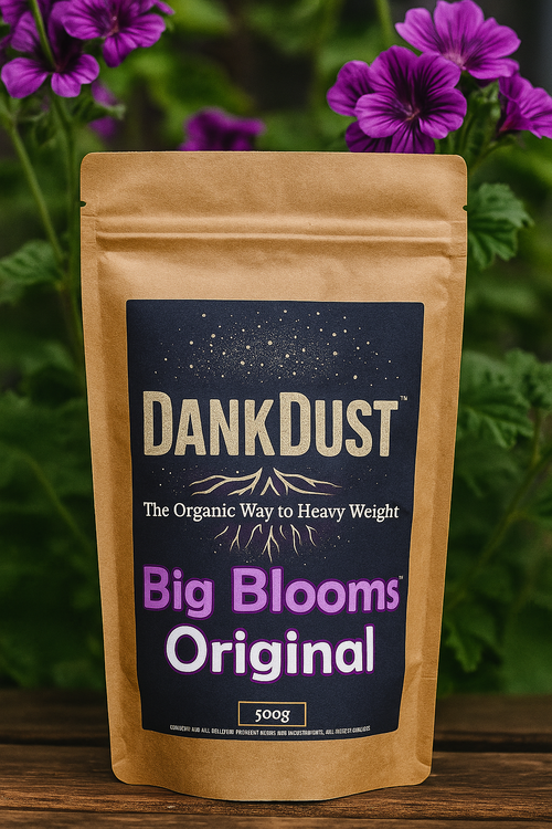 Packet of DankDust Big Blooms Original Organic Living Soil Amendment Flowering Supermix